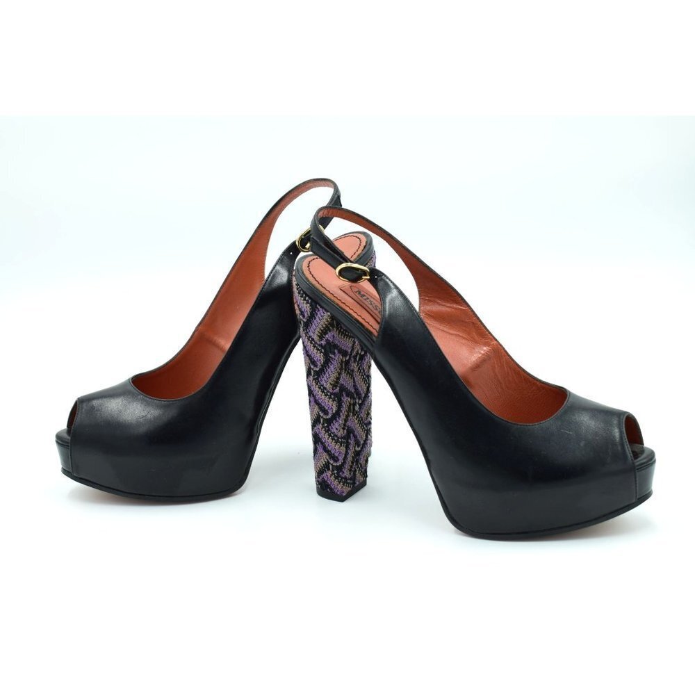 NEW MISSONI‎ SLINGBACK HEELS SZ 9